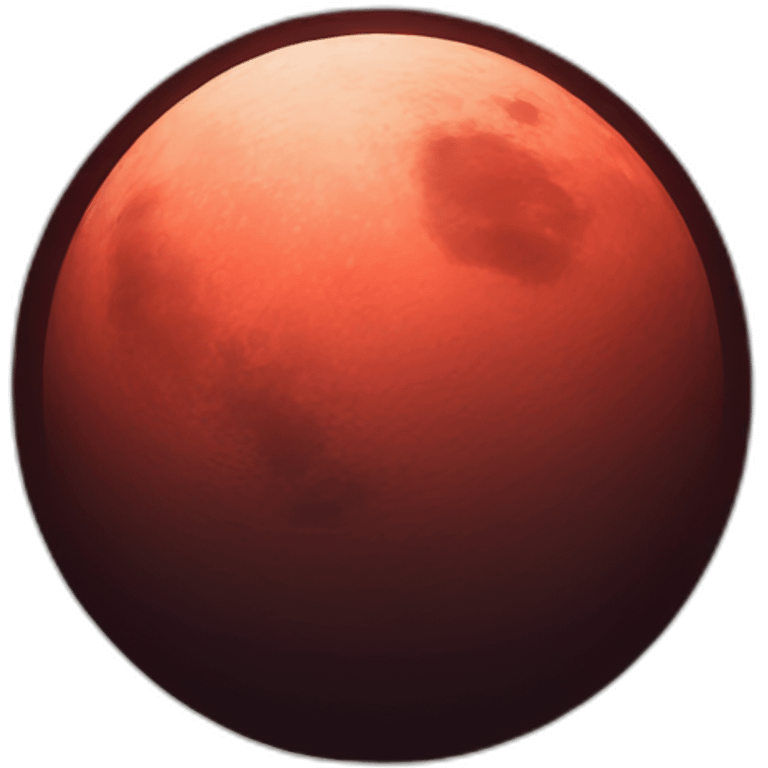 Red moon emoji