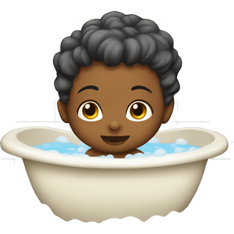 Baby bath time  emoji