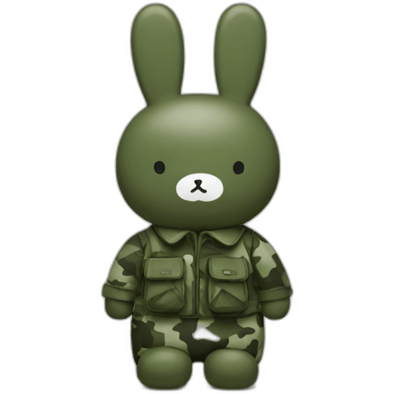 miffy with camo colors emoji