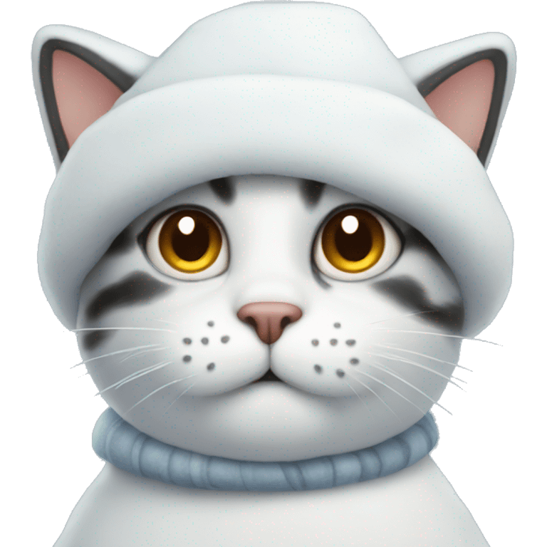 snowman cat  emoji