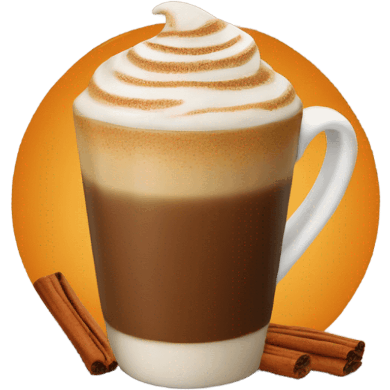 Pumpkin spice latte emoji