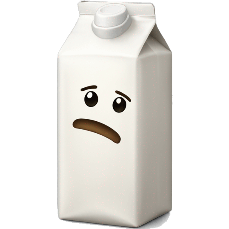 On a milk carton  emoji