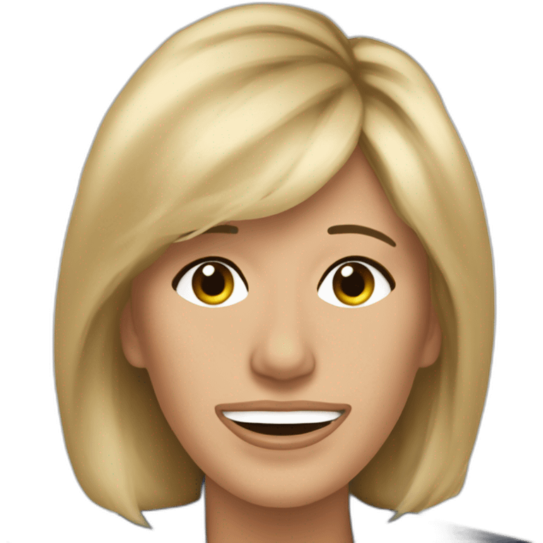 Brigitte Macron qui pleure emoji