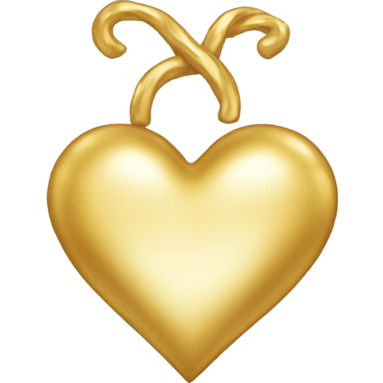 Golden heart  emoji