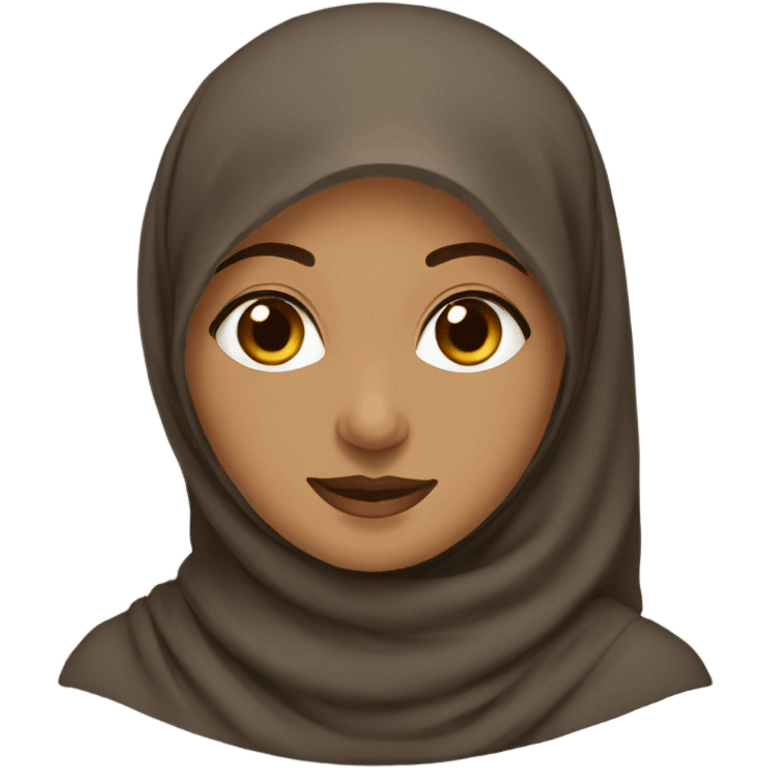 Brown hijabi emoji