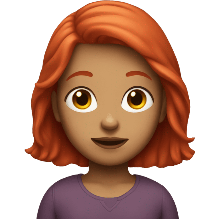 Girl with red hair  emoji