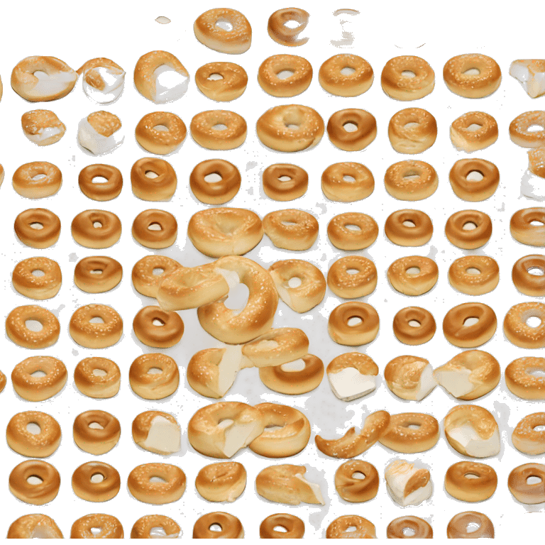 Cream cheese bagel emoji