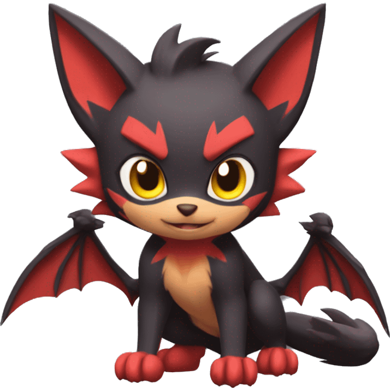 Bat-Litten-Zoroark full body emoji