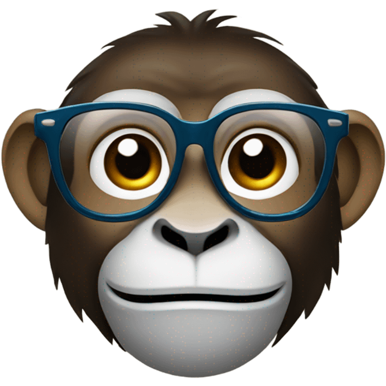 monkey with glasses emoji