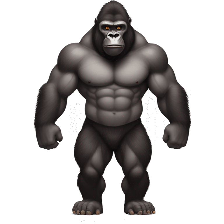 Buff Gorilla woth human body emoji