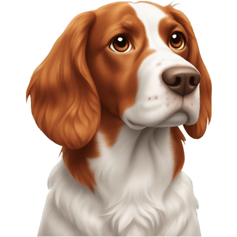 A Brittany spaniel dog emoji