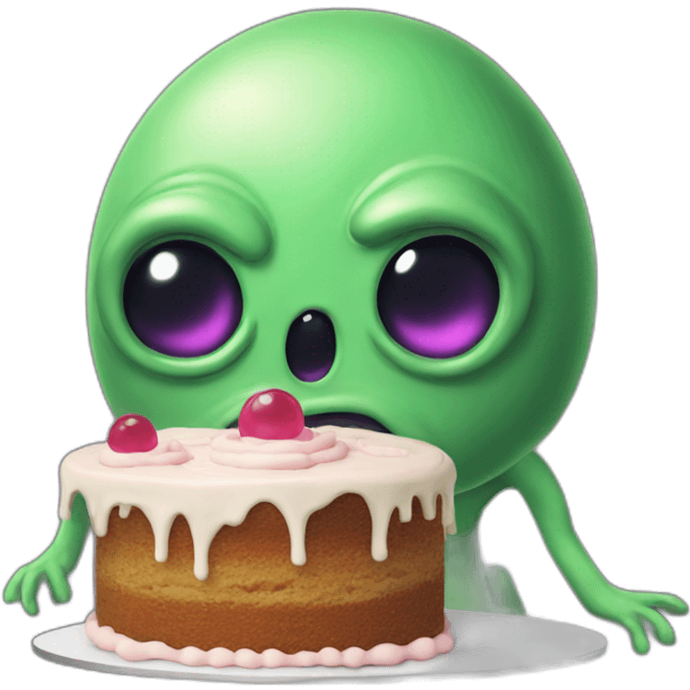 alien cake emoji