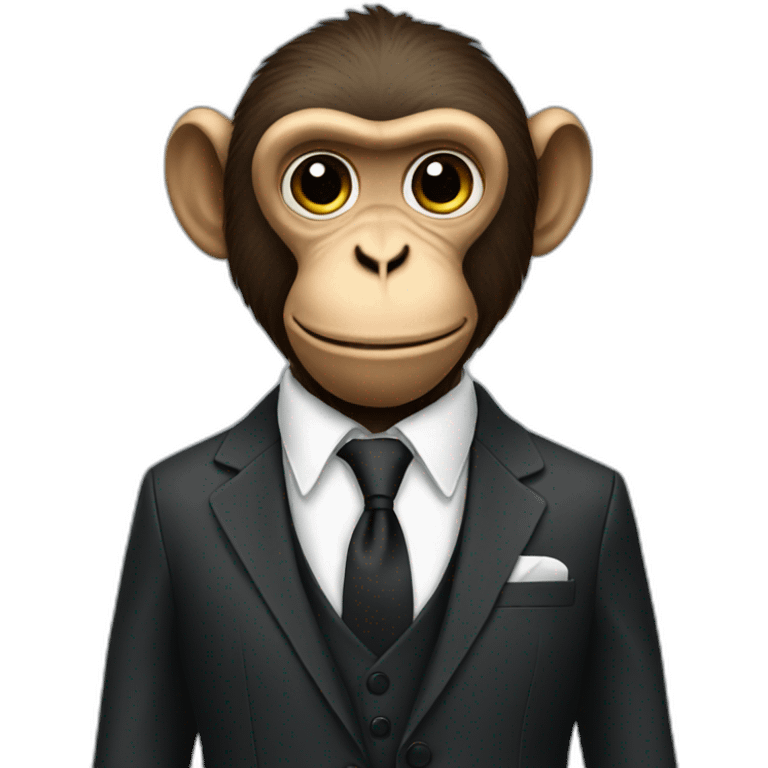 monkey in a suit emoji