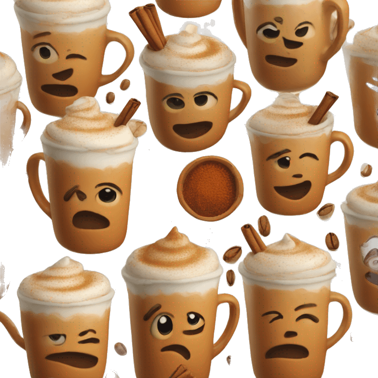 Punkim spice latte emoji