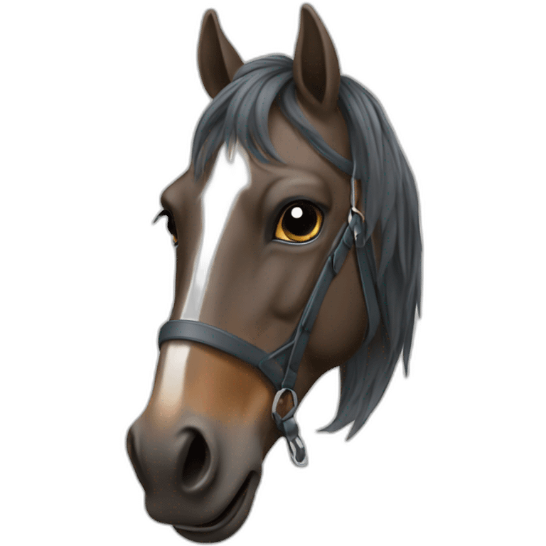 Cheval qui fume emoji