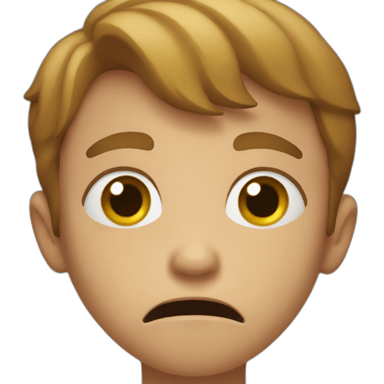 scared boy emoji