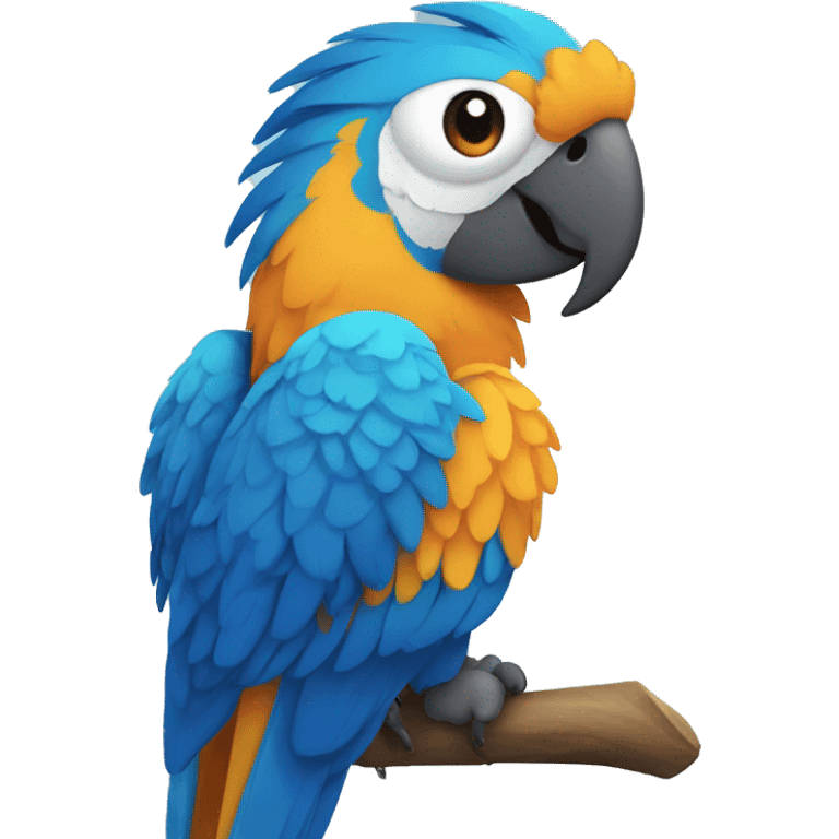 Blue macaw parrot emoji