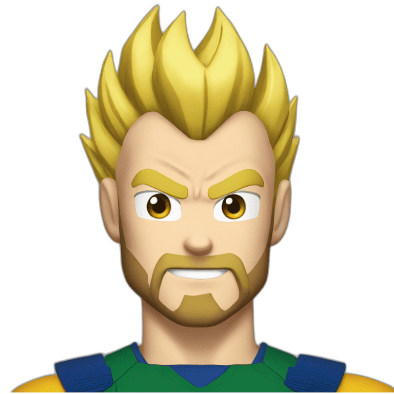 vegeta blond beard emoji