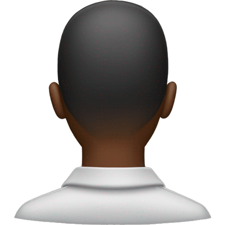 the back of a african males head emoji