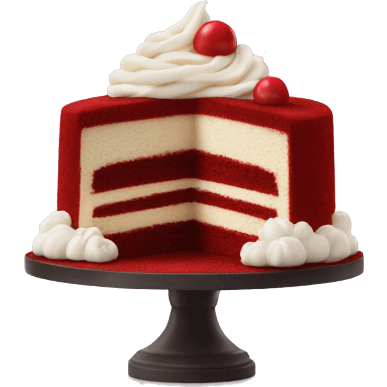 Red velvet cake emoji