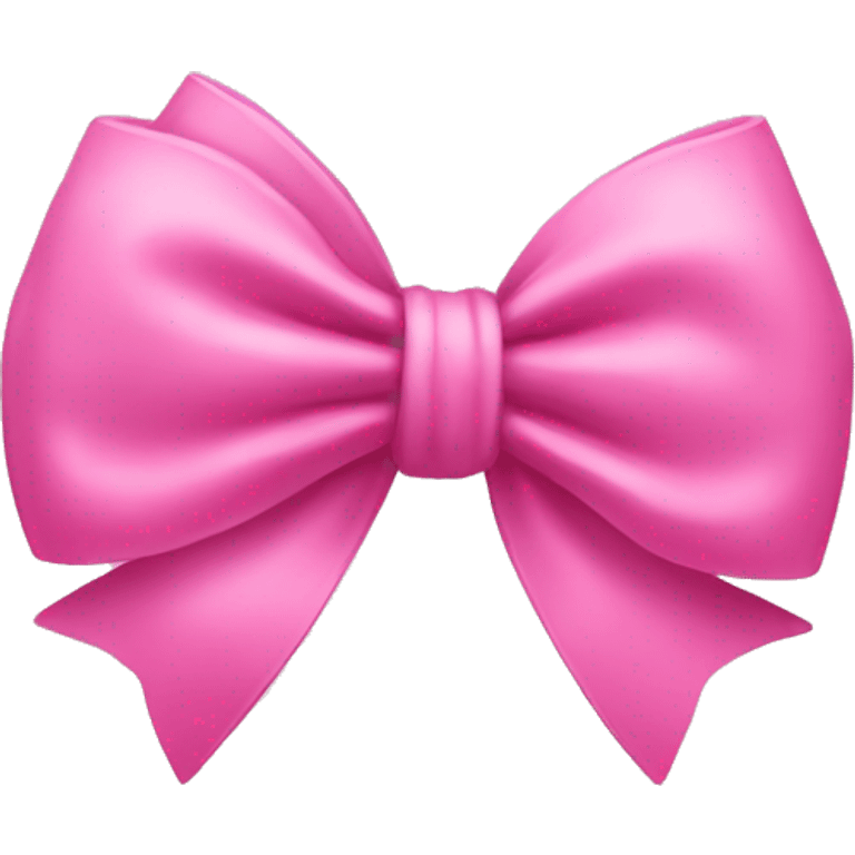 Create a aesthetic pink bow emoji