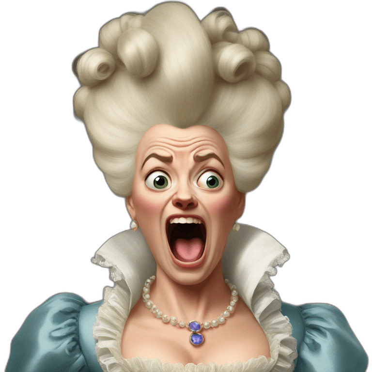 crazy marie antoinette scream emoji