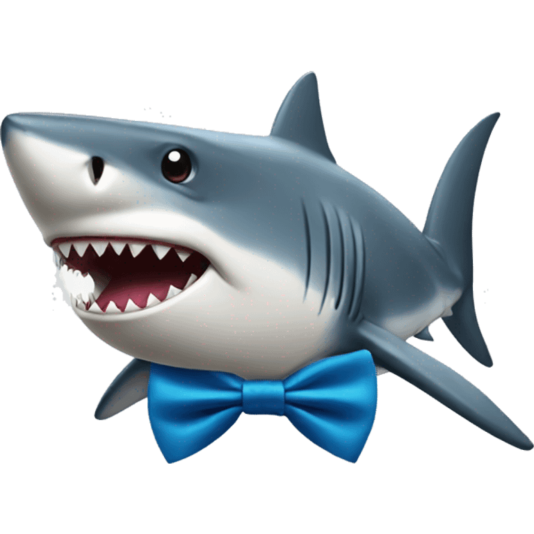 shark with bow tie  emoji