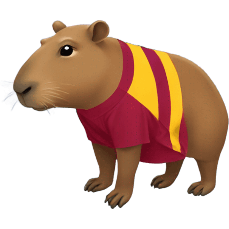 capybara with barcelona jersey emoji