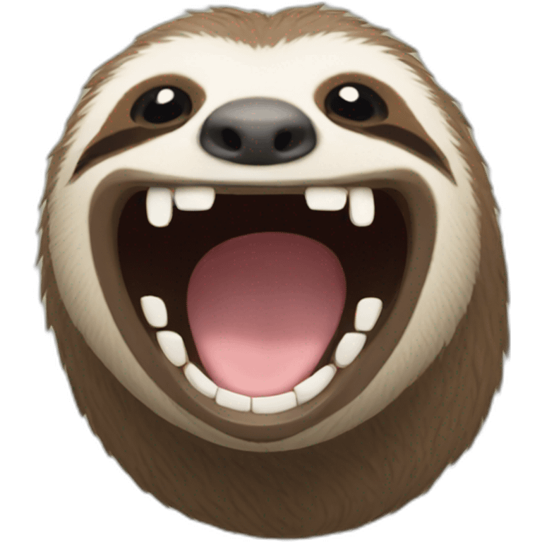 Sloth laughing emoji