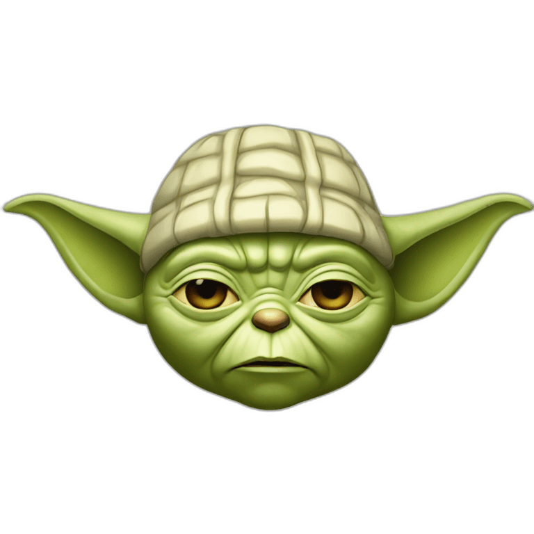 Yoda Wo Sleep with à brer on his head emoji