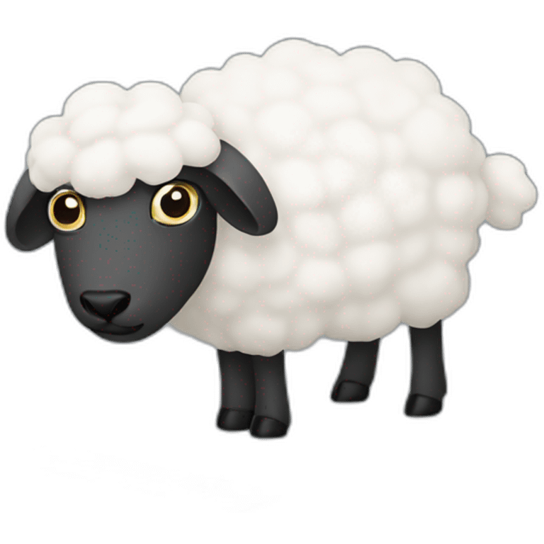 "sheep on a computer emoji