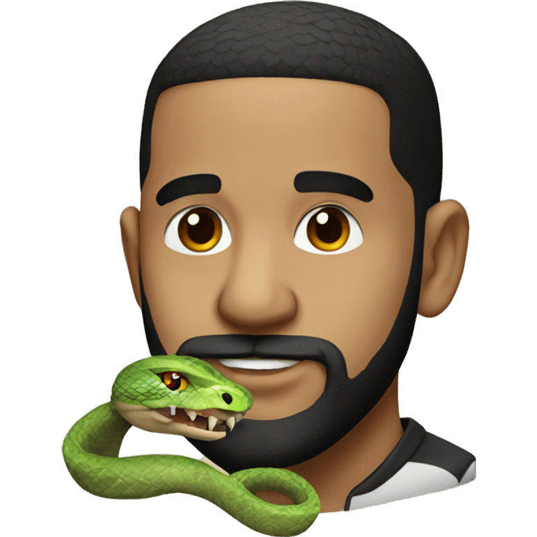 Drake with snake emoji