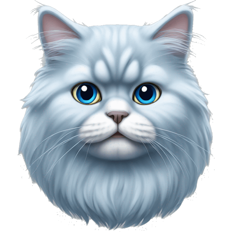 Persian cat blue fur emoji