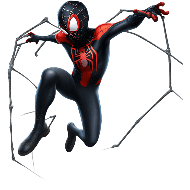 Miles morales shooting web from butt emoji