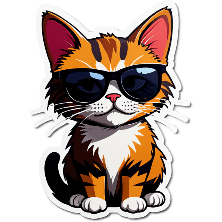 Cat with sunglasses emoji