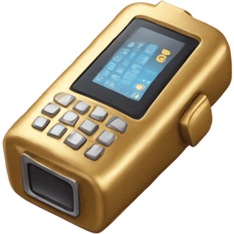 Golden beeper emoji