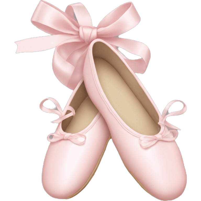 Pale pink ballet shoes emoji