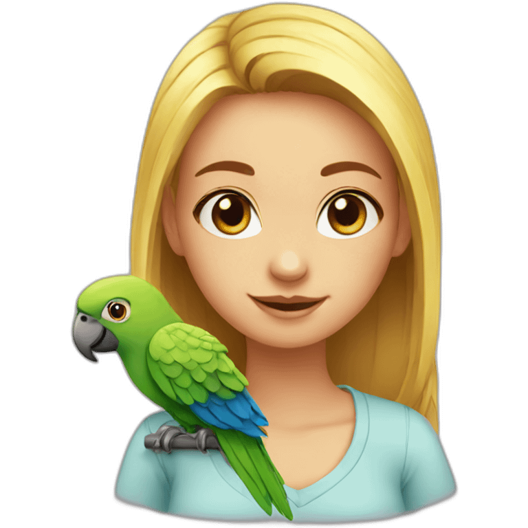 Girl- parrot emoji