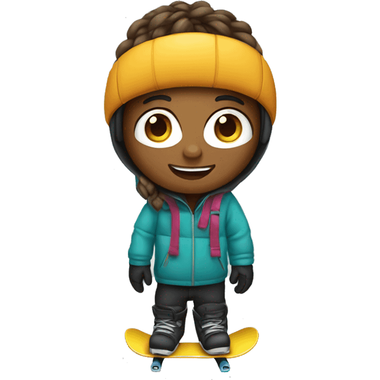 Snowboarding birthday  emoji