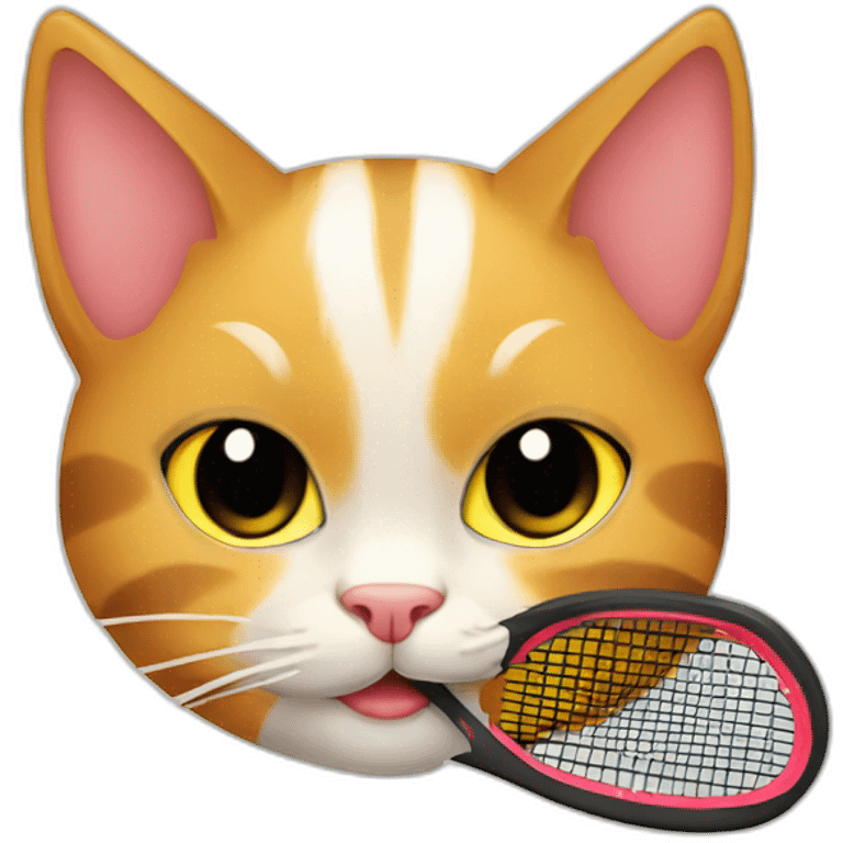 cute cat padel emoji