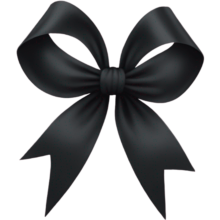 Black bow emoji