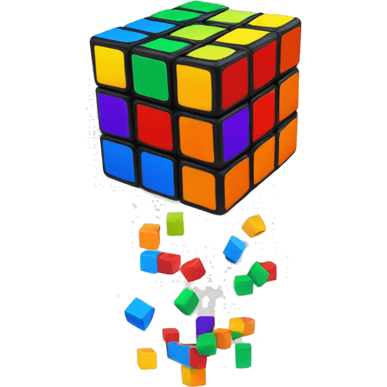 Rubik cube colors emoji