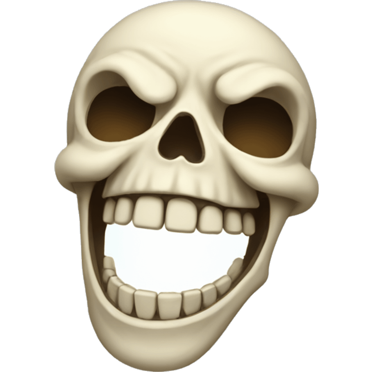 Skeleton laughing  emoji