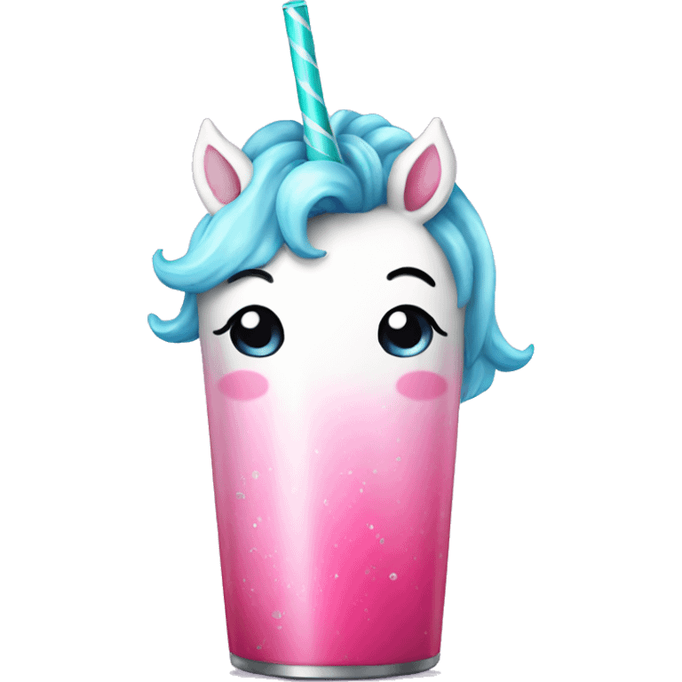 Unicorn-drink-soda emoji