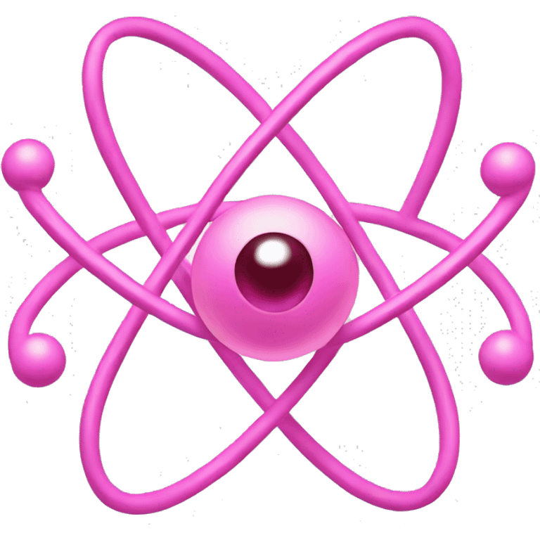 pink physics atom pictogram emoji