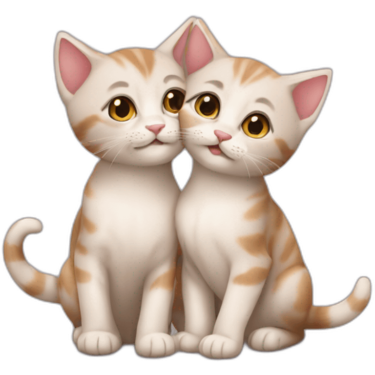 kittens in love emoji