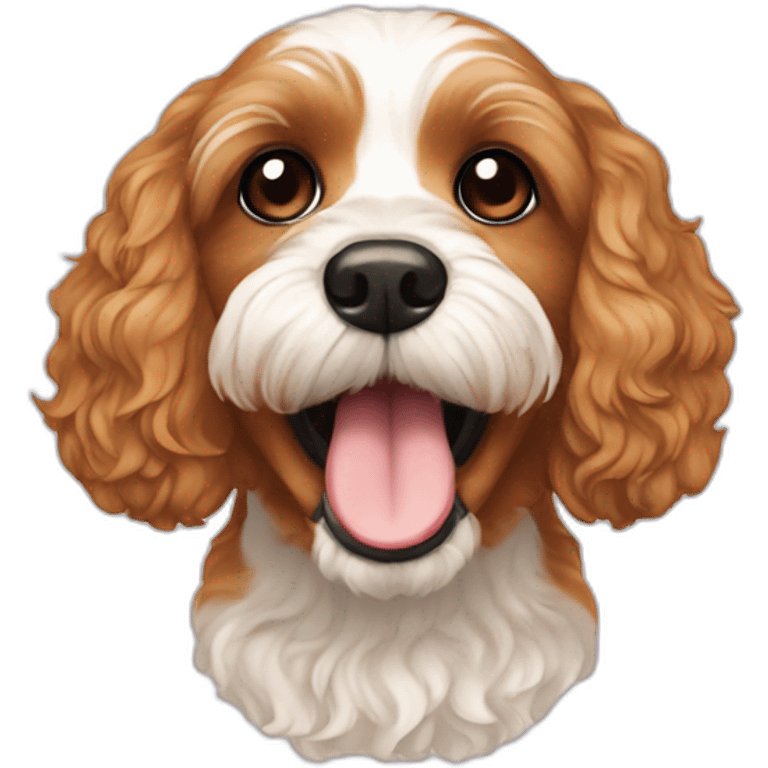 cavapoo white mouth emoji