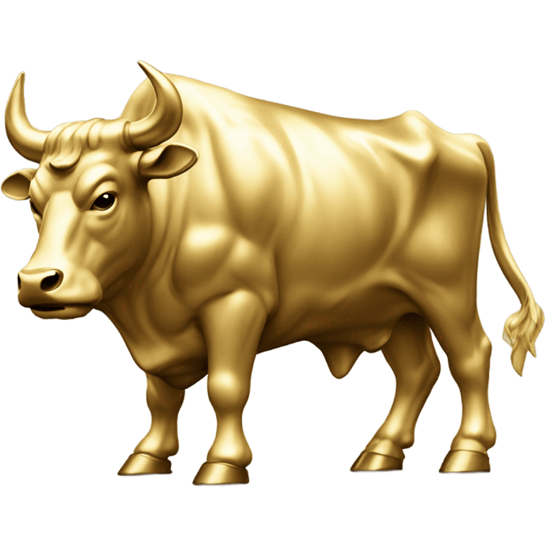 ten commandments on gold bull emoji