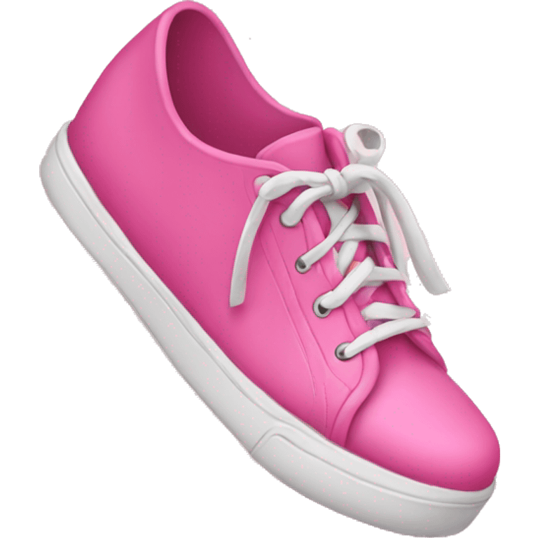 Pink shoe emoji