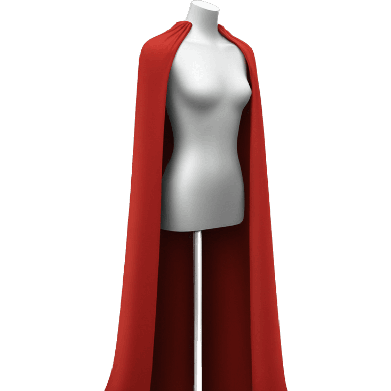 faceless mannequin flapping red cape emoji